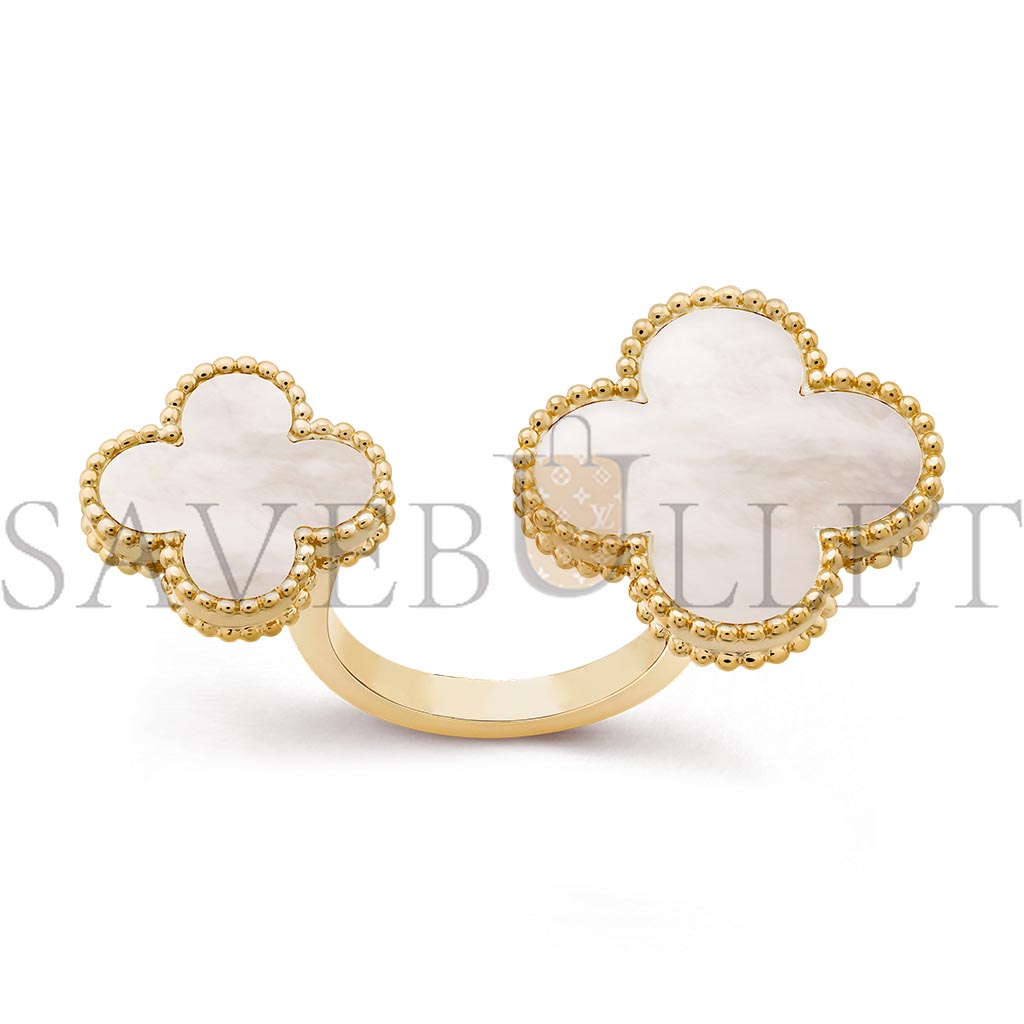 VAN CLEEF  ARPELS MAGIC ALHAMBRA BETWEEN THE FINGER RING - YELLOW GOLD, MOTHER-OF-PEARL  VCARN05500